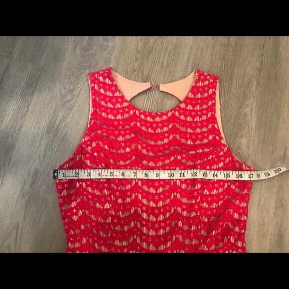 ELIZA J Pink Eyelet Dress Size 8 - Picture 9 of 10